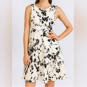 Grace Karin Black and White Floral Dress